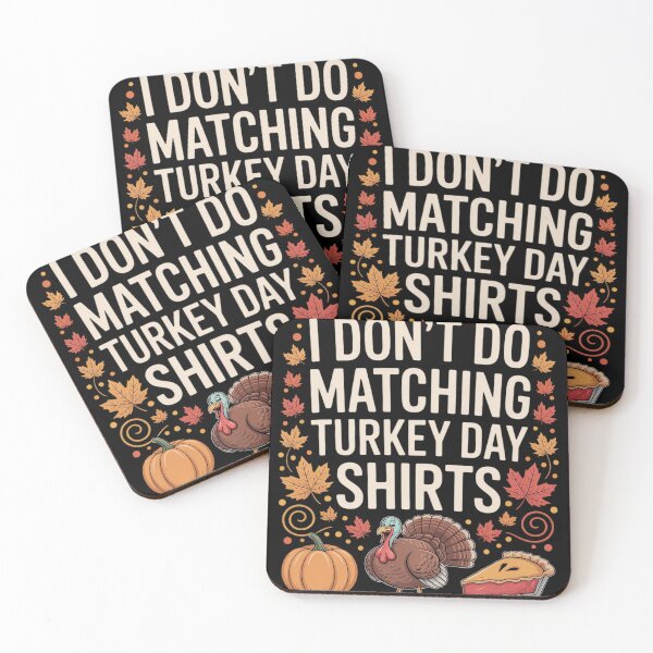 Item preview, Thanksgiving Couple I Don't Do Matching Turkey Day  designed and sold by KonstanKoraner.