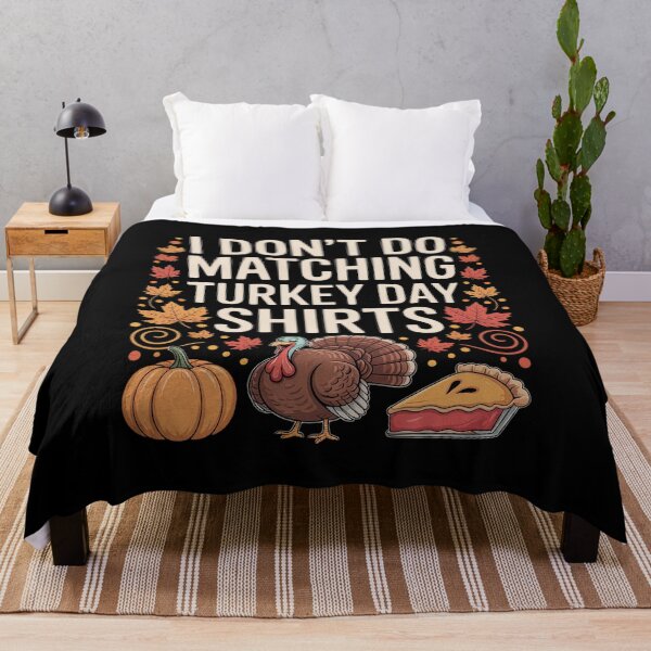 Item preview, Thanksgiving Couple I Don't Do Matching Turkey Day designed and sold by KonstanKoraner.