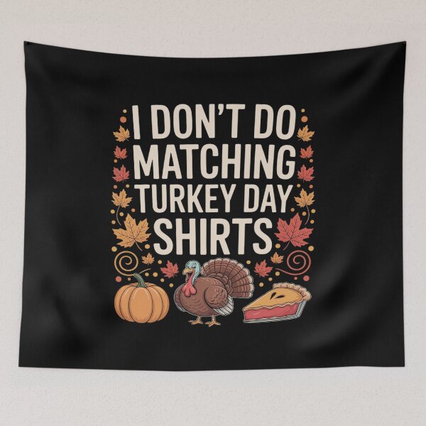 Item preview, Thanksgiving Couple I Don't Do Matching Turkey Day  designed and sold by KonstanKoraner.