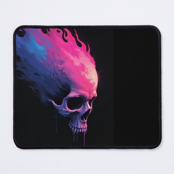 Item preview, fiery skull designed and sold by Mike Kiev art.