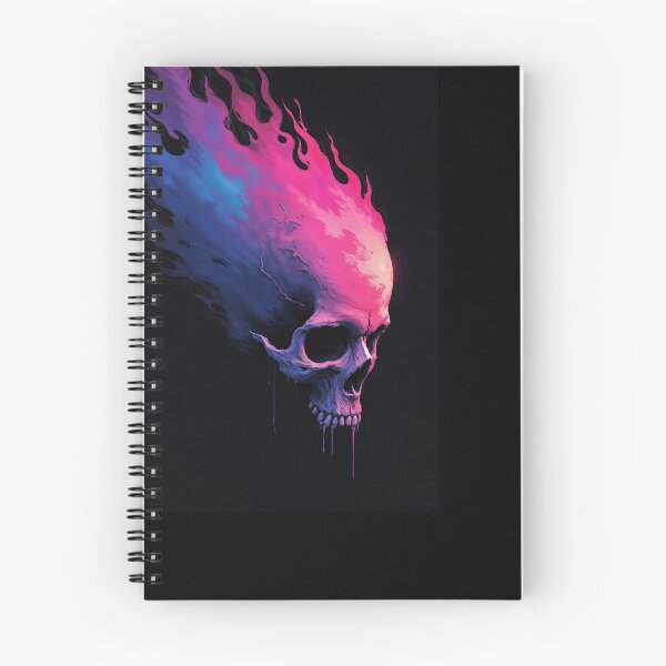 Item preview, fiery skull designed and sold by Mike Kiev art.