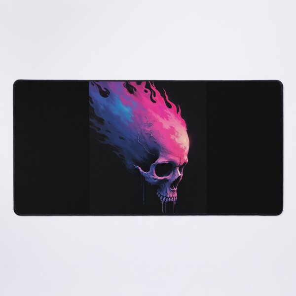 Item preview, fiery skull designed and sold by Mike Kiev art.