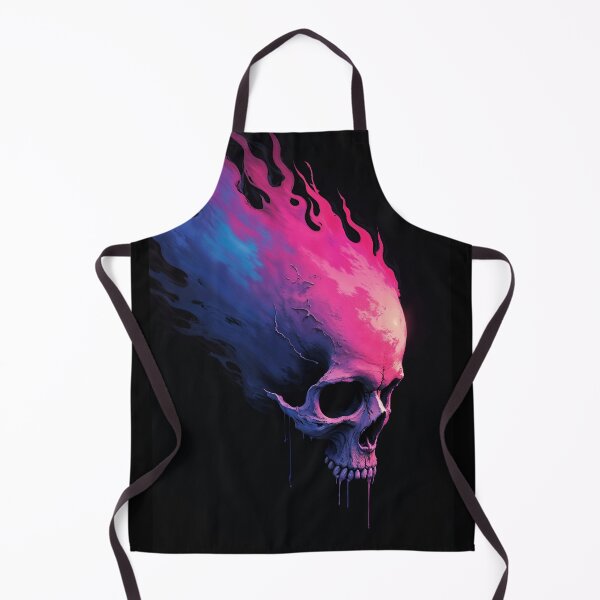 Item preview, fiery skull designed and sold by Mike Kiev art.