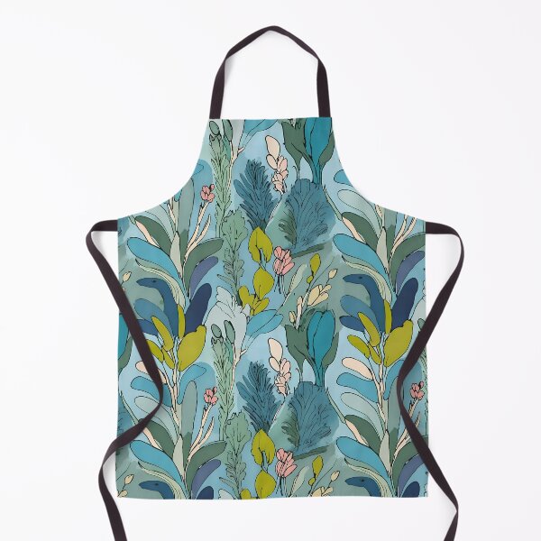 Item preview, Stylized Botanical on Blue Background designed and sold by Dream Garden.