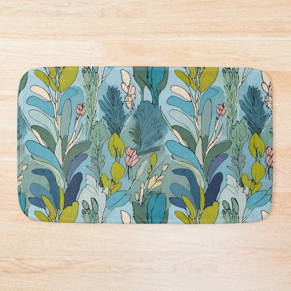 Item preview, Stylized Botanical on Blue Background designed and sold by Dream Garden.