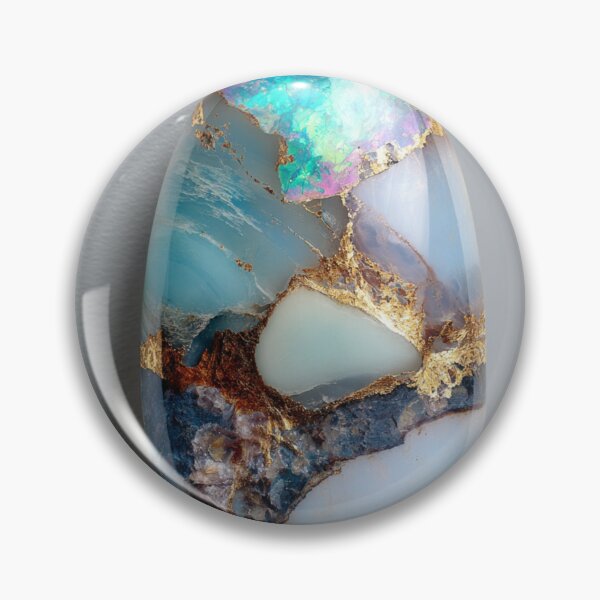 Item preview, Opalite Gemstone with Gold Veins – Iridescent Crystal Mystical Stone designed and sold by Tommy's Arts.