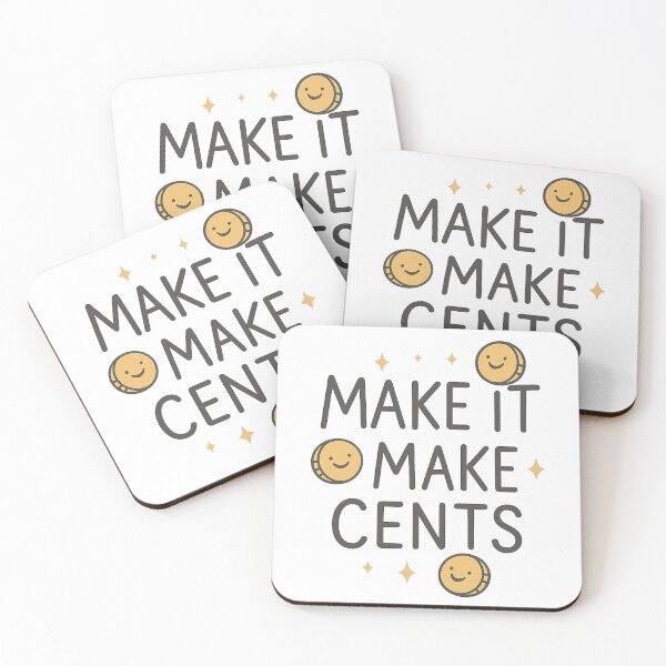 Item preview, Make It Make Cents – Funny Financial Pun Shirt designed and sold by Design Express.
