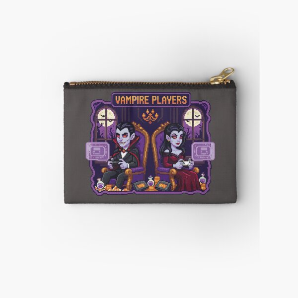 Item preview, Vampires gamer gamers - Pixel art Halloween retro designed and sold by charlypicazo.
