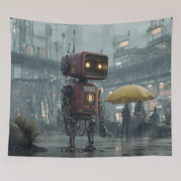 Item preview, Robot Crypto Future Art designed and sold by GrinGalore.