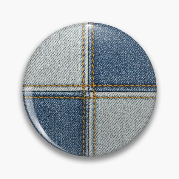 Item preview, Jeans texture stitched square designed and sold by stereonut.