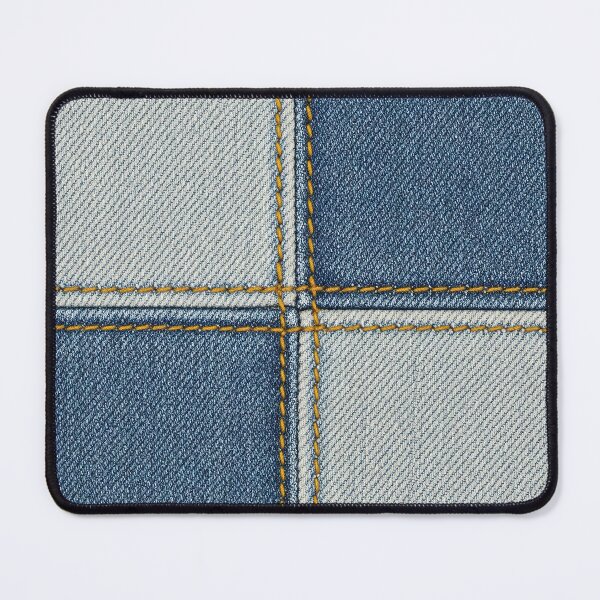 Item preview, Jeans texture stitched square designed and sold by stereonut.