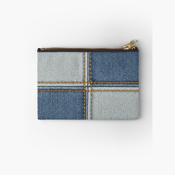 Item preview, Jeans texture stitched square designed and sold by stereonut.
