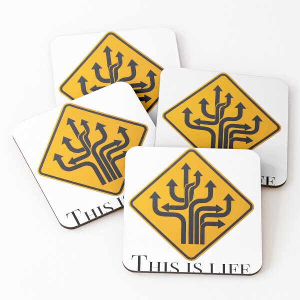 Item preview, This Is Life | Conceptual Road Sign Design About Choices designed and sold by casualnature.