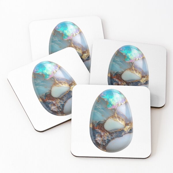 Item preview, Opalite Gemstone with Gold Veins – Iridescent Crystal Mystical Stone designed and sold by Tommy's Arts.