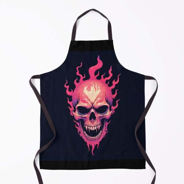 Item preview, fiery skull designed and sold by Mike Kiev art.