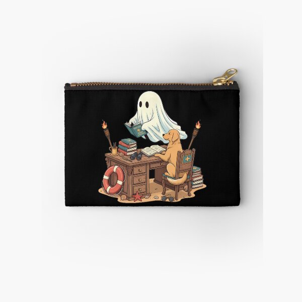 Item preview, Golden Retriever and Ghost Beach Desk Scholars designed and sold by Linework Studio.