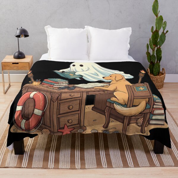 Item preview, Golden Retriever and Ghost Beach Desk Scholars designed and sold by By:MarcinK.
