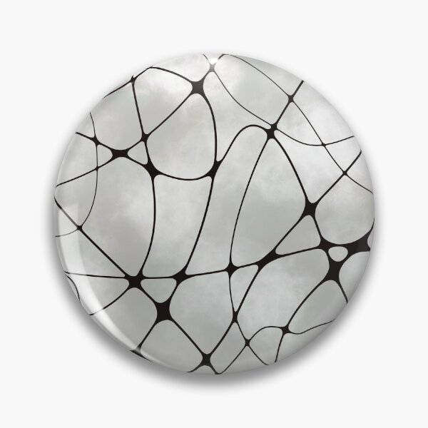 Item preview, Ethereal Neural Network Abstract: Black Synaptic Web on Cloudy Gray Background designed and sold by Vikiink.