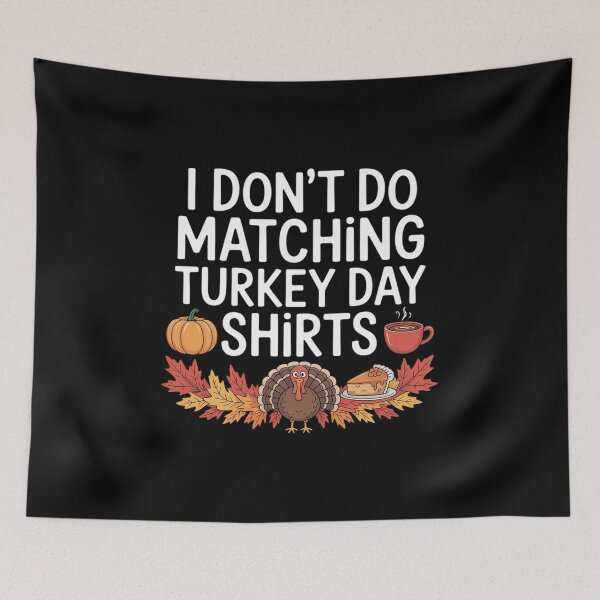 Item preview, Thanksgiving Couple I Don't Do Matching Turkey Day  designed and sold by KonstanKoraner.