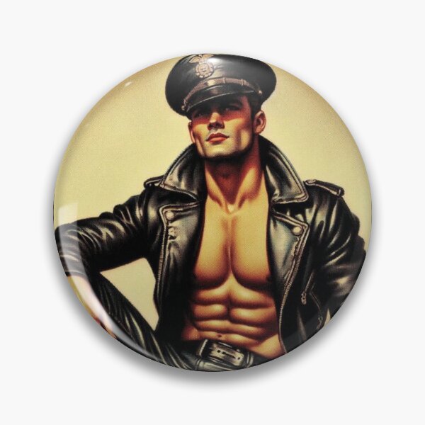 Item preview, Vintage Leather Daddy Berlin "Fritz" Brotherhood Leather Bar Pride Tom of Finland Tribute Graphic Design designed and sold by ItsAKinkThing.