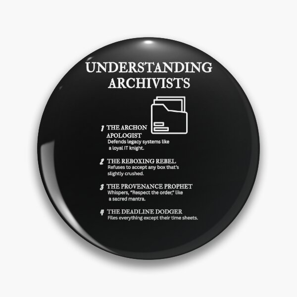 Item preview, Understanding Archivists – Four Definitions of the Archive Life – Black					 designed and sold by PsyFlow35.