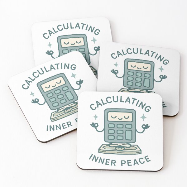 Item preview, Calculating Inner Peace – Meditating Calculator Meme Shirt designed and sold by Design Express.