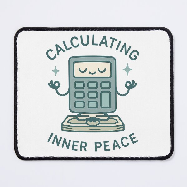 Item preview, Calculating Inner Peace – Meditating Calculator Meme Shirt designed and sold by Design Express.