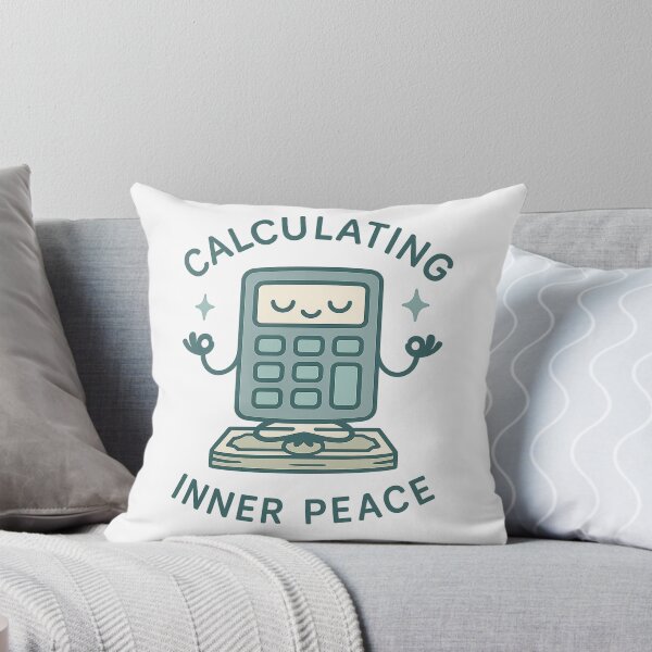 Item preview, Calculating Inner Peace – Meditating Calculator Meme Shirt designed and sold by Design Express.