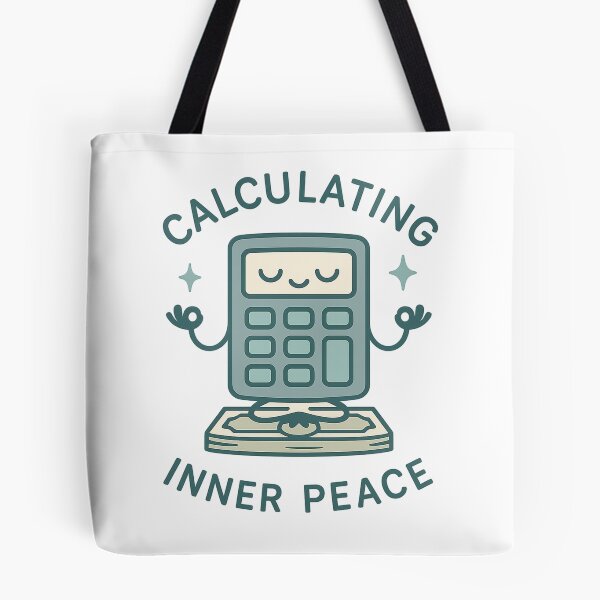 Item preview, Calculating Inner Peace – Meditating Calculator Meme Shirt designed and sold by Design Express.