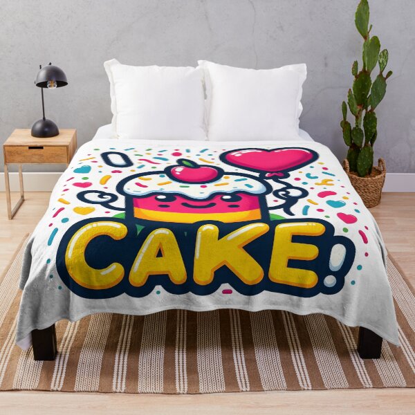 Item preview, I Love Cake - Fun Cartoon Dessert Celebration Design. designed and sold by The-T-In-Retro.