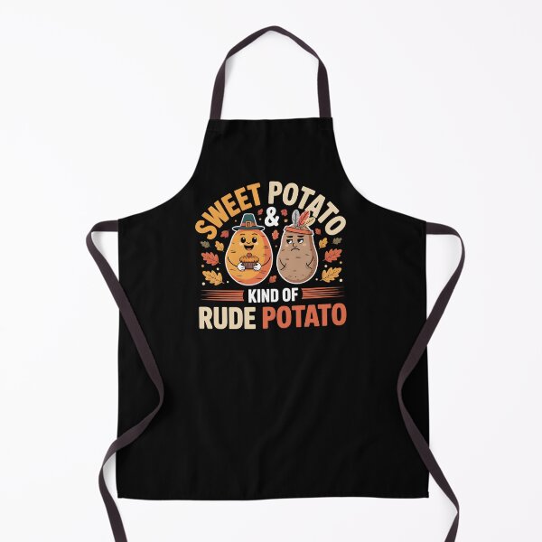 Item preview, Sweet Potato and Kind of Rude Potato - Funny Matching Thanksgiving Couple & Best Friends Design. designed and sold by ZyziowskyArt.