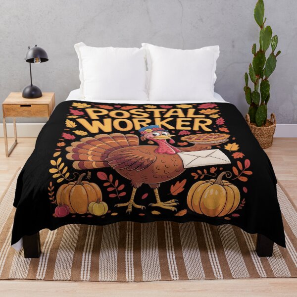Item preview, Postal Worker Job Thanksgiving Turkey Flower Fall Pumpkins designed and sold by Sea4Adventures.
