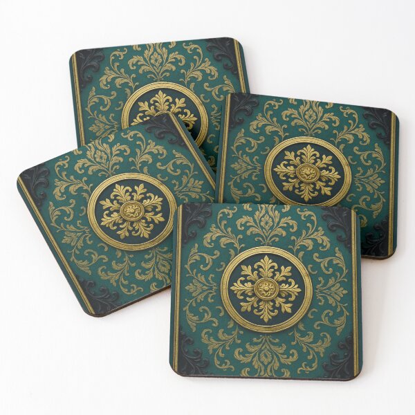 Item preview, Teal & Gold-Black Antiqued Baroque designed and sold by DesignsByPrnces.