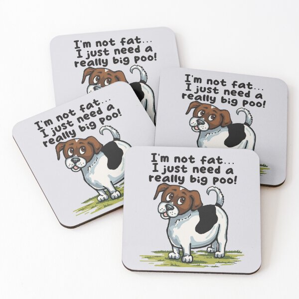 Item preview, Fat Poo Funny Cartoon Jack Russell Dog designed and sold by Anne Park.