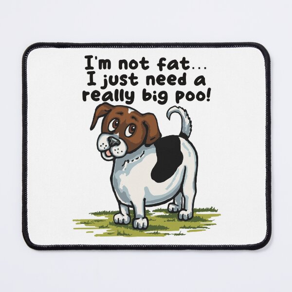 Item preview, Fat Poo Funny Cartoon Jack Russell Dog designed and sold by Anne Park.