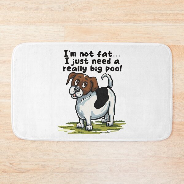 Item preview, Fat Poo Funny Cartoon Jack Russell Dog designed and sold by Anne Park.