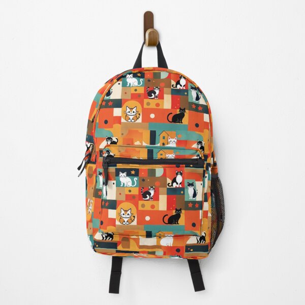Item preview, Colorful Cat Illustration Pattern | Cat Art | Cat Drawing | Color Art designed and sold by UnhingedBird.