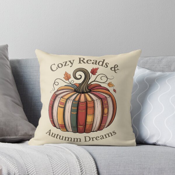 Item preview, Cozy Reads & Autumn Dreams Book Pumpkin Fall Design designed and sold by PrintandJoy.
