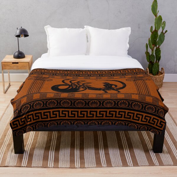 Hercules vs Hydra Throw Blanket