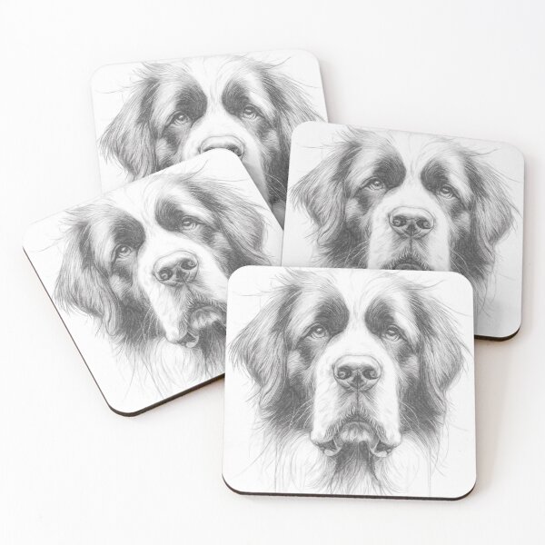 Item preview, St. Bernard Art designed and sold by Leon Woods Pencil Art.
