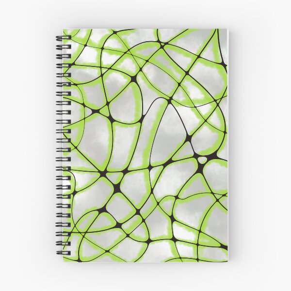 Item preview, Vibrant Green Neural Network Abstract: Ethereal Synaptic Web on Cloudy Gray Background designed and sold by Vikiink.