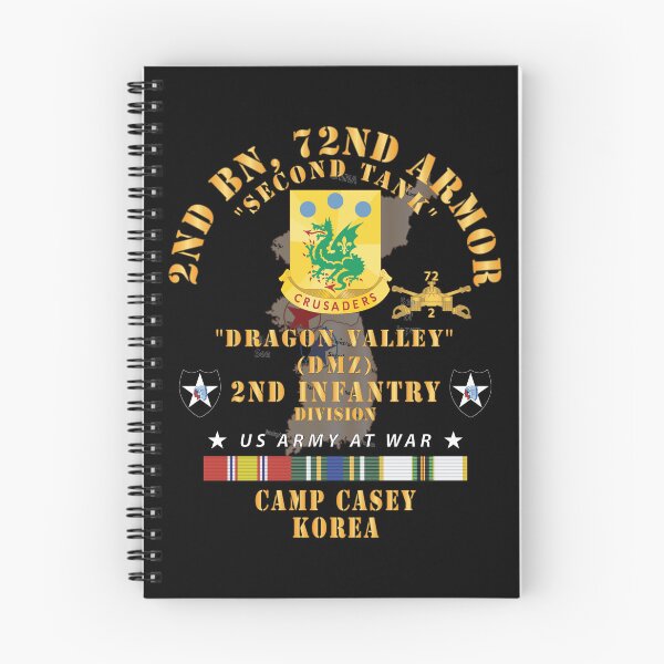 Item preview, Army - Korea Map - 2nd Bn, 72nd Armor, Second Tank, Dragon Valley, DMZ, 2nd Infantry Division- w KOREA - COLD SVC X 300 designed and sold by Military Insignia Products.