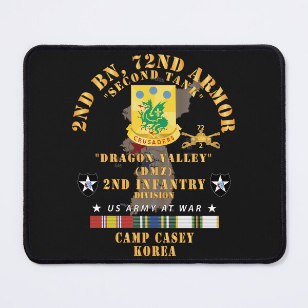 Item preview, Army - Korea Map - 2nd Bn, 72nd Armor, Second Tank, Dragon Valley, DMZ, 2nd Infantry Division- w KOREA - COLD SVC X 300 designed and sold by Military Insignia Products.