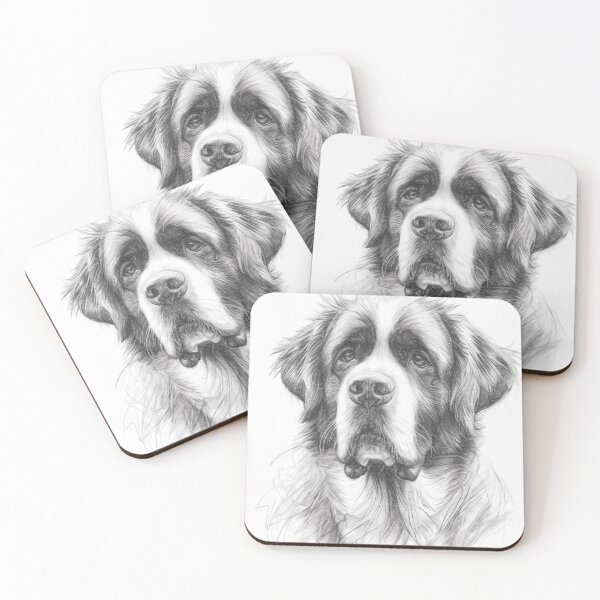 Item preview, St. Bernard Sketch designed and sold by Leon Woods Pencil Art.