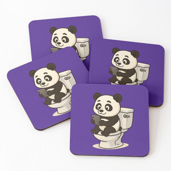 Item preview, A CUTE PANDA IN THE BATHROOM designed and sold by infinitearte.