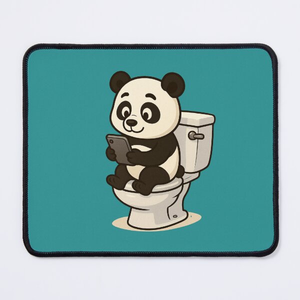 Item preview, A CUTE PANDA IN THE BATHROOM designed and sold by infinitearte.