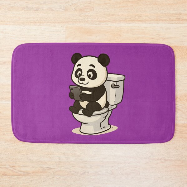 Item preview, A CUTE PANDA IN THE BATHROOM designed and sold by infinitearte.