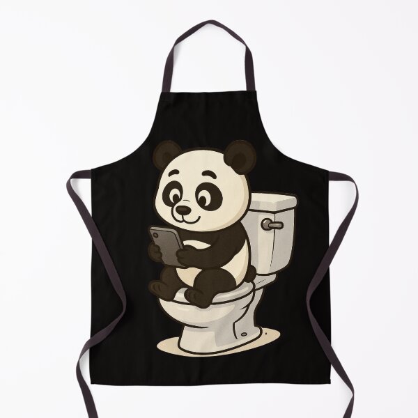 Item preview, A CUTE PANDA IN THE BATHROOM designed and sold by infinitearte.
