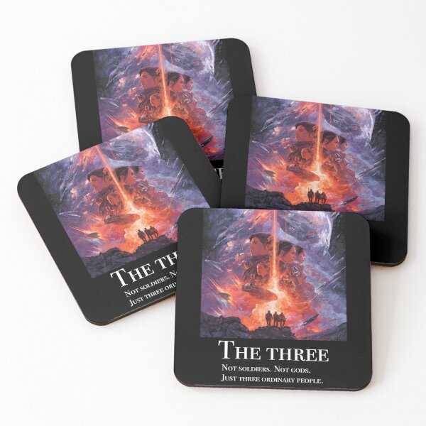 Item preview, The Three | Fictional Sci-Fi Movie Poster Concept designed and sold by casualnature.
