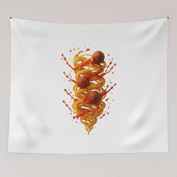 Item preview, Spaghetti Spiral Explosion | Pasta Art Design designed and sold by Moons Studio.